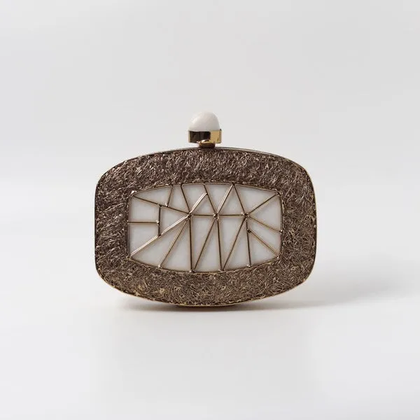 Alia Mother of Pearl Clutch