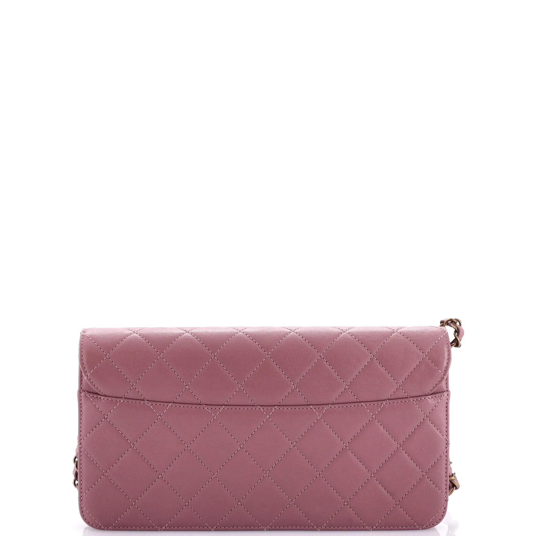 Beauty Lock Flap Bag Quilted Sheepskin Medium
