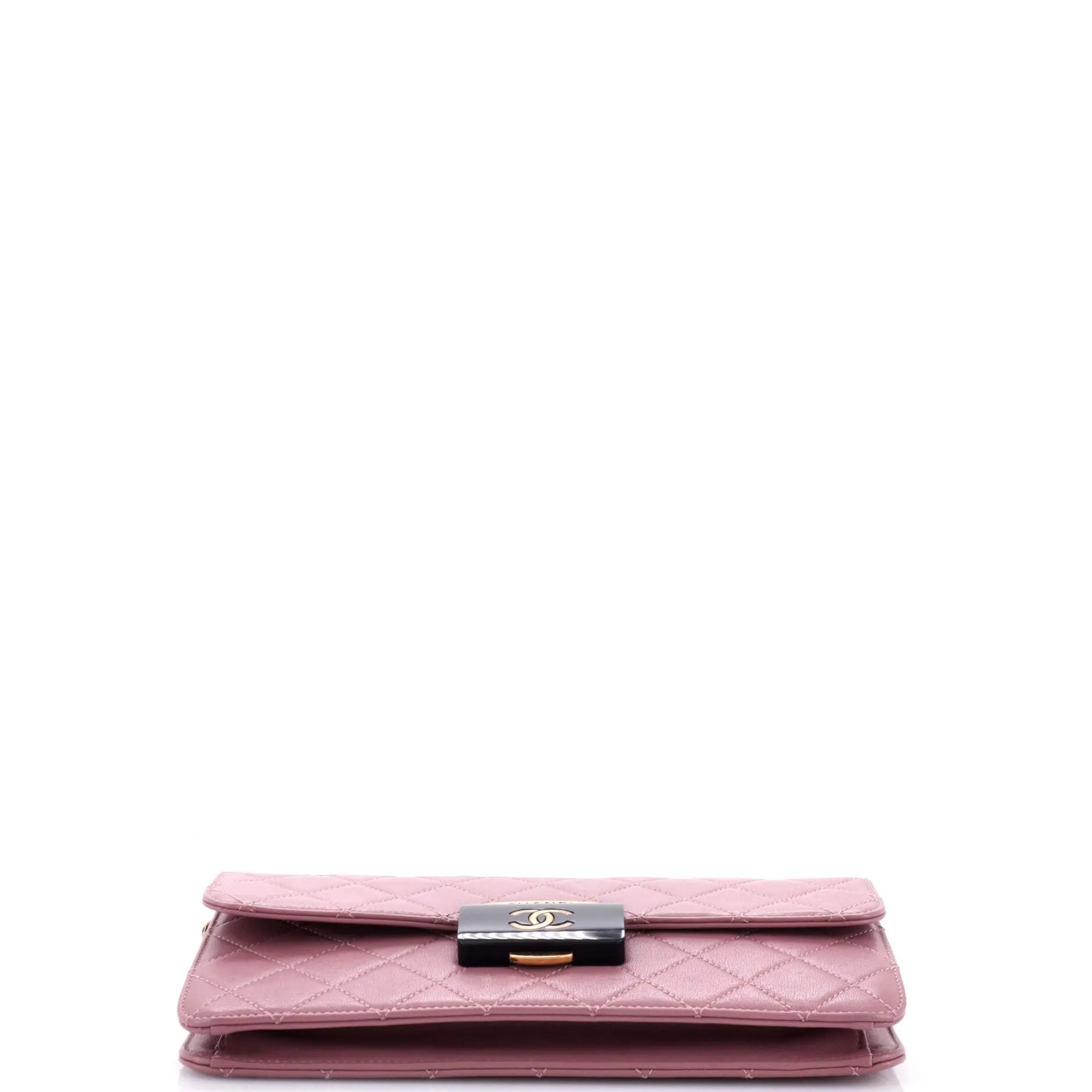 Beauty Lock Flap Bag Quilted Sheepskin Medium