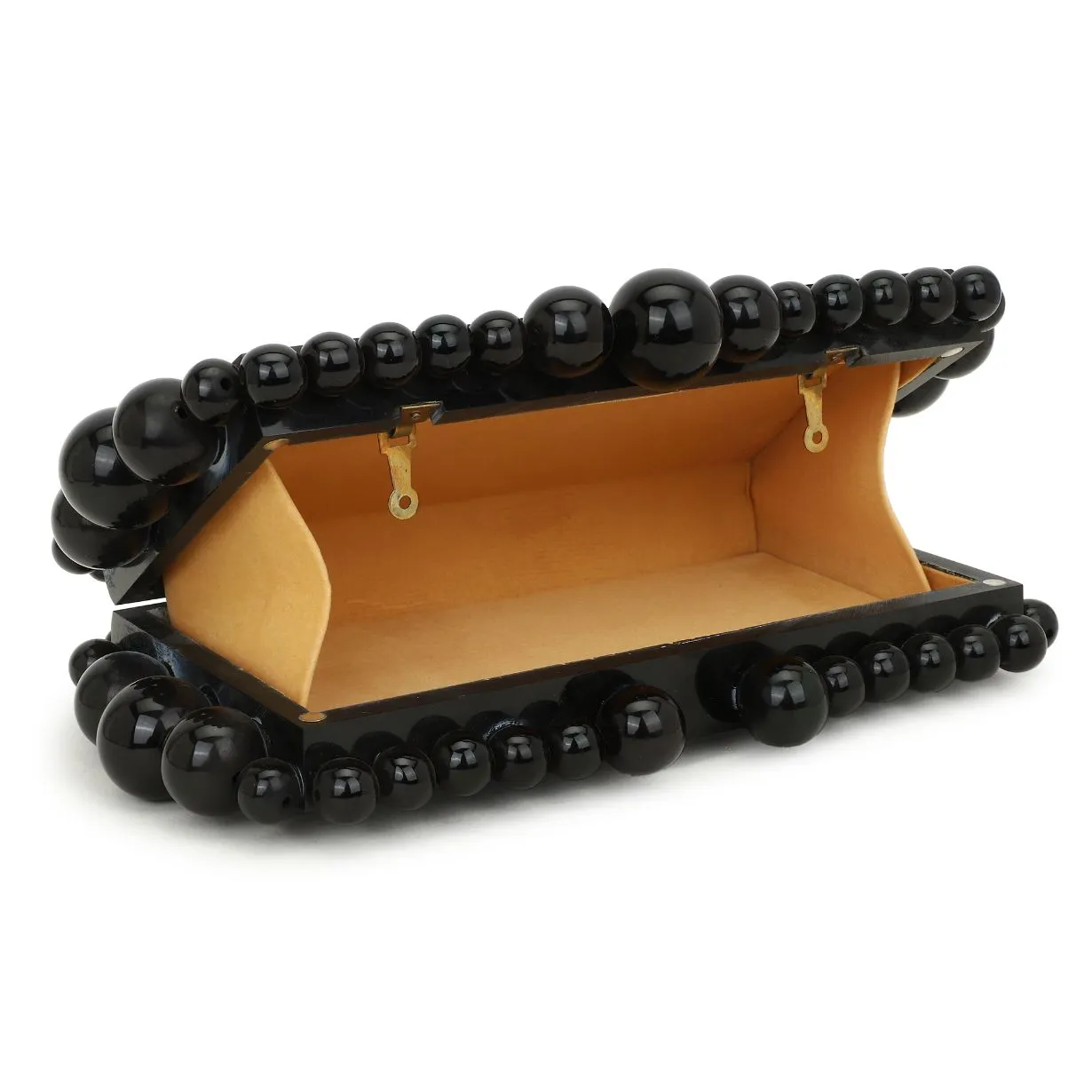Black Designer Luxury Resin Ball Party Women Clutch Bag