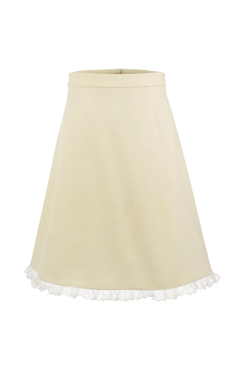 BONNIE SKIRT IN PASTEL YELLOW