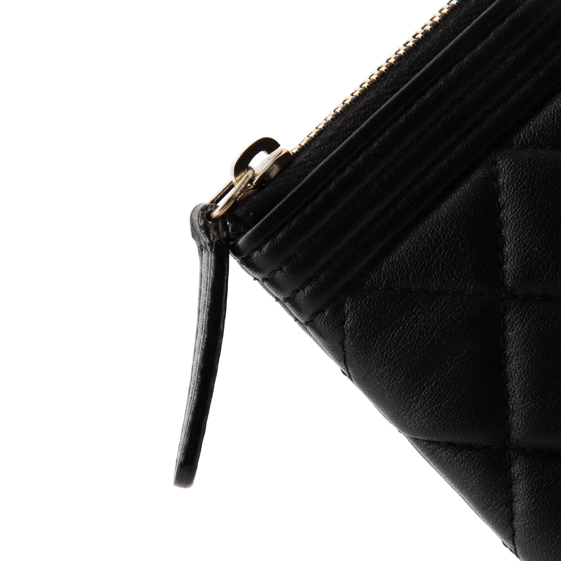 Boy O Case Clutch Quilted Lambskin Medium