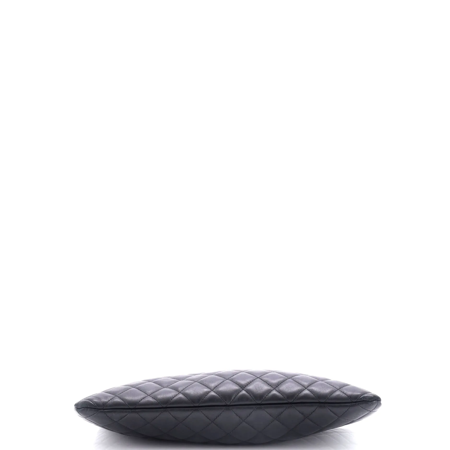 CC Casino O Case Clutch Quilted Lambskin Large