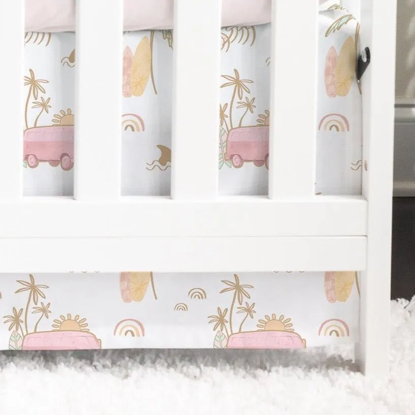 Crib Skirt | Ocean Surfer Girl