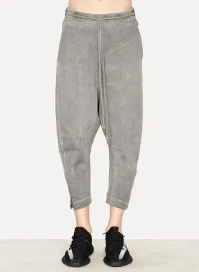 Dark Khaki Cotton Twill Tailored Back Pant