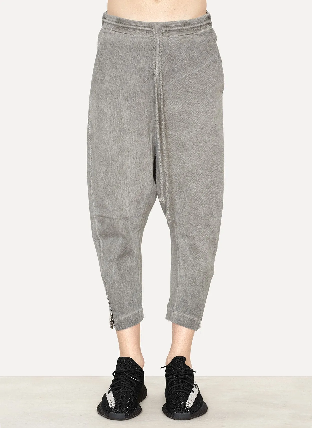 Dark Khaki Cotton Twill Tailored Back Pant