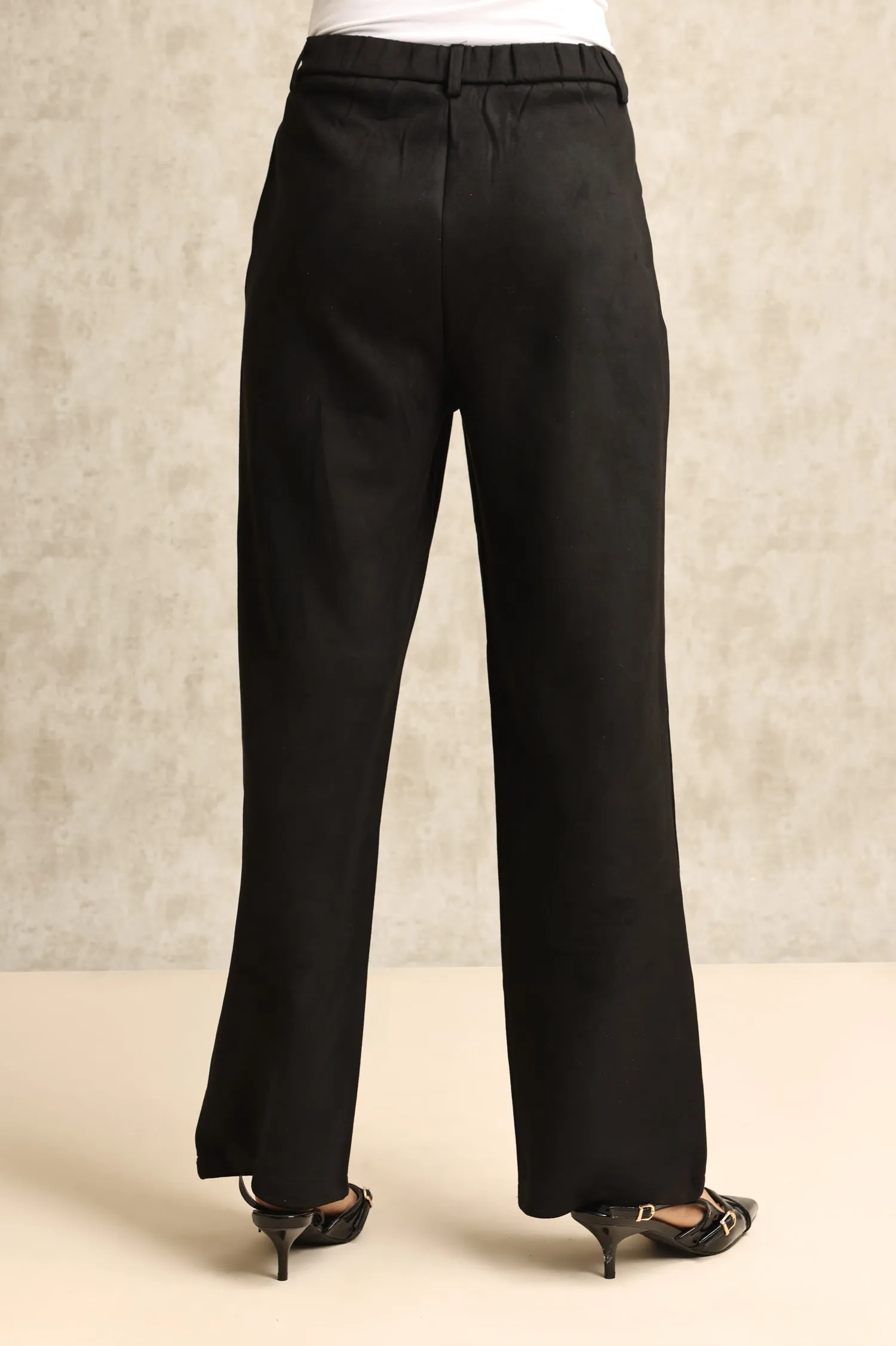 ESSENTIAL TAILORED PANTS-BLACK