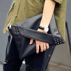 Fashion rivet Women Clutches luxury designer envelope clutch purse