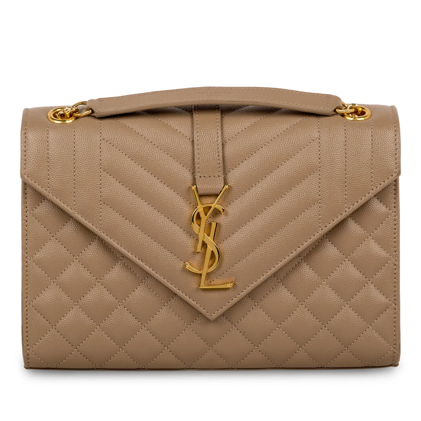 Mixed Quilted Leather Satchel Bag