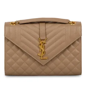 Mixed Quilted Leather Satchel Bag