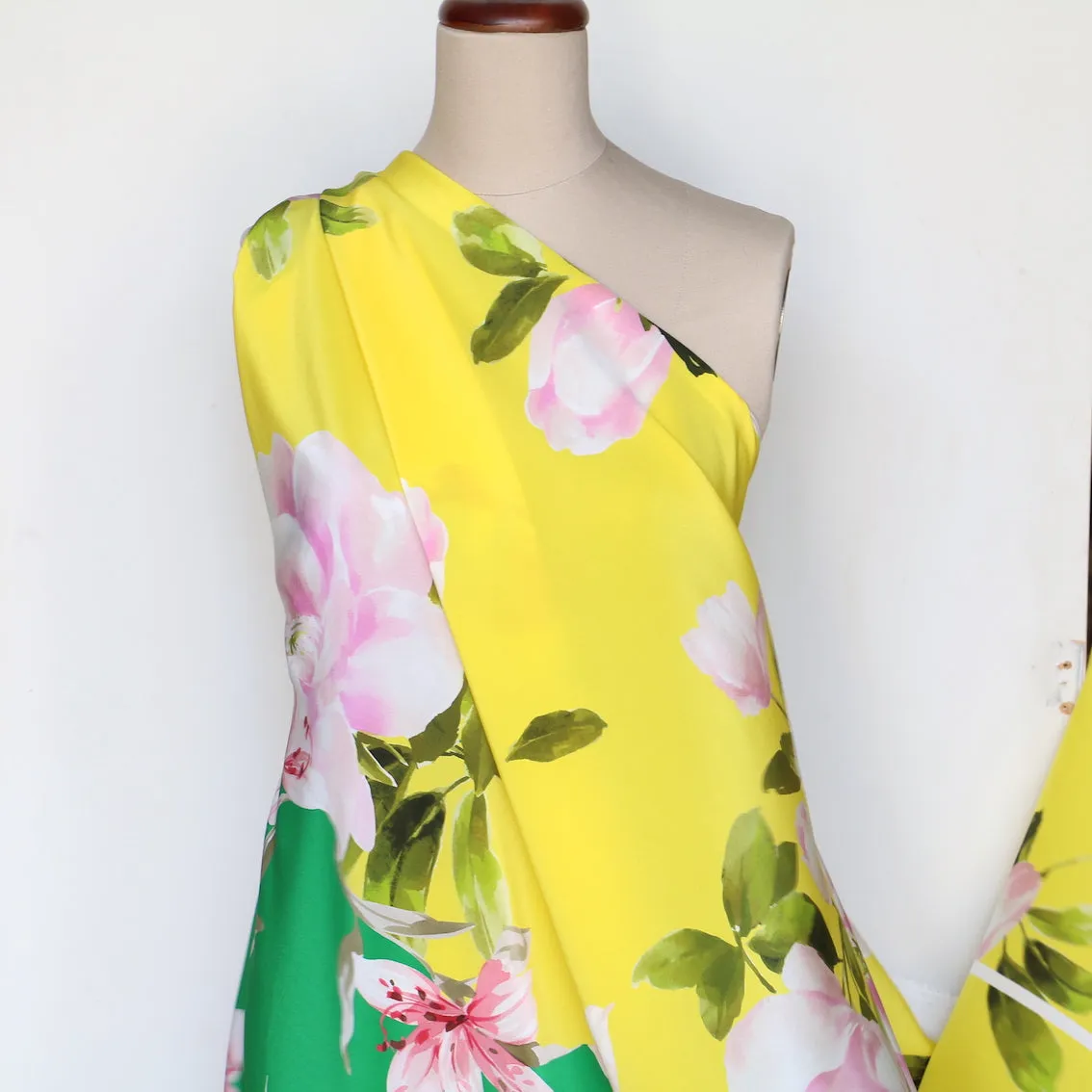 Neapolitan Garden - Silk Crepe De Chine - Panel Print