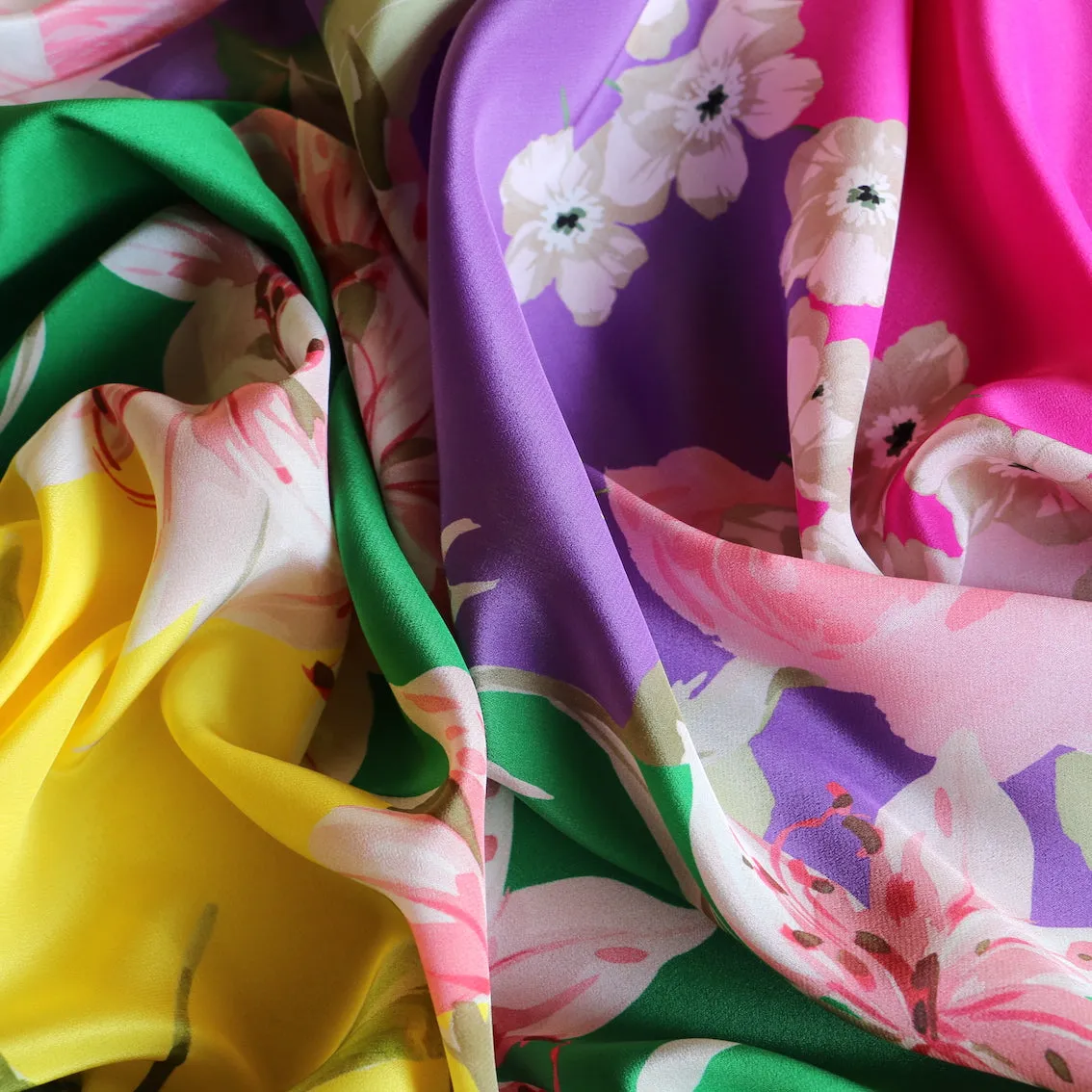 Neapolitan Garden - Silk Crepe De Chine - Panel Print
