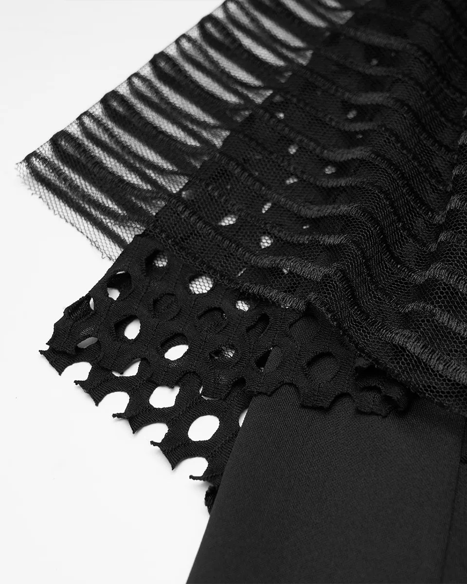 OPQ925 Daily Life ElectroBionic Layered Split Leg Skirt