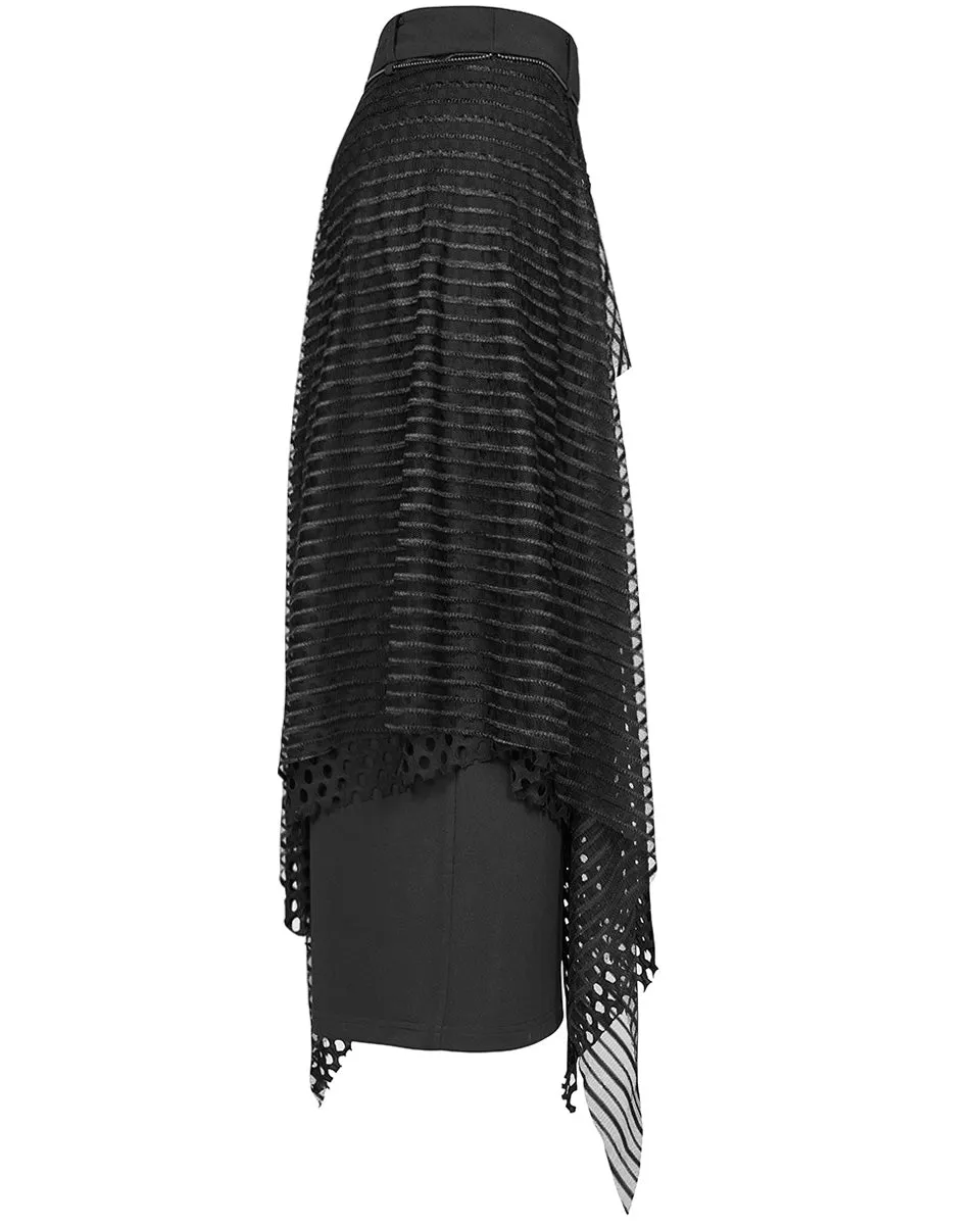 OPQ925 Daily Life ElectroBionic Layered Split Leg Skirt