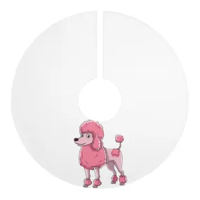 Poodle Personalized Christmas Tree Skirts
